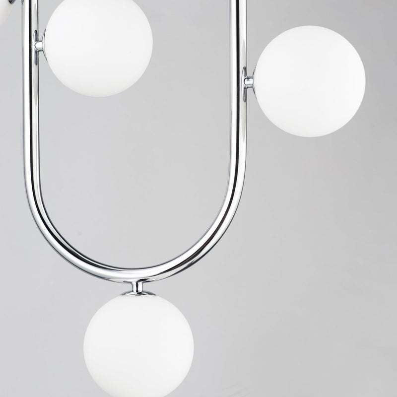 6 Light-Polished Chrome Contour Pendant by Studio M
