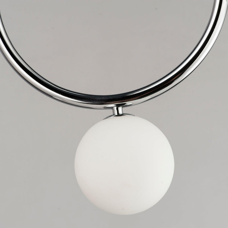 6 Light-Polished Chrome Contour Pendant by Studio M