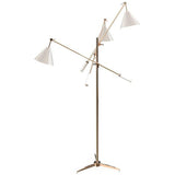 Copper Plated and Glossy White Sinatra Floor Lamp by Delightfull