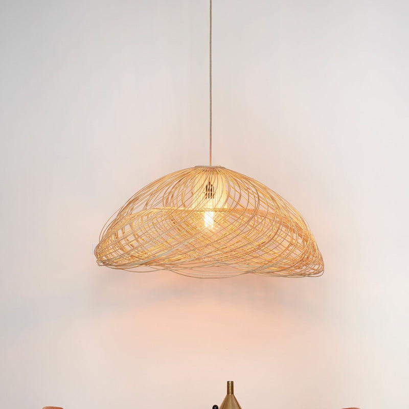 Satelise Pendant Light By Forestier, Finish: Natural, Size: Large