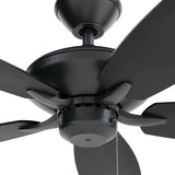 Renew Patio Ceiling Fan - Satin Black Detailed