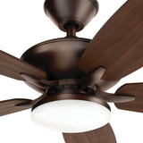 Renew Designer Outdoor Ceiling Fan - Renew Designer Outdoor Ceiling Fan - Satin Natural Bronze Detailed