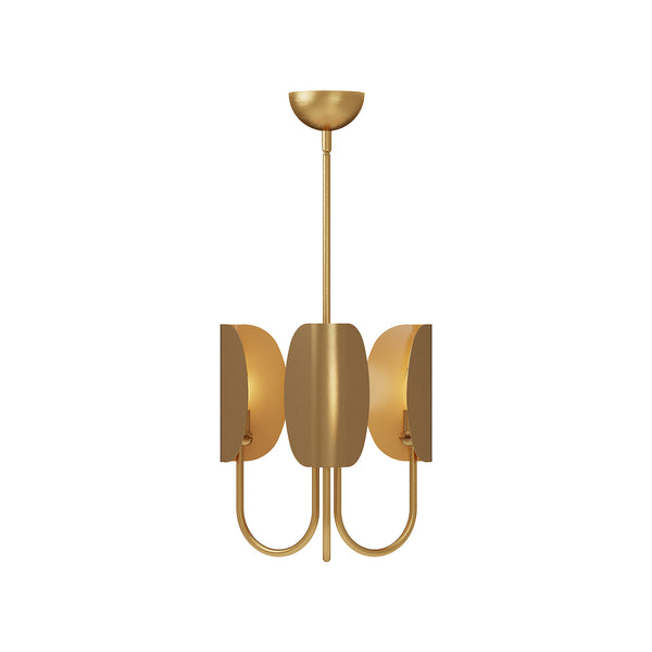 Seno Chandelier by Alora Mood - Small, Aged Gold