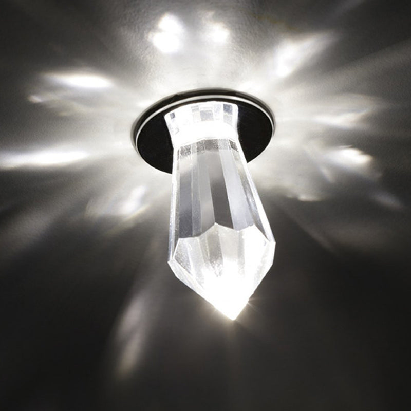 Sirio Recessed Light By Egoluce- Crystal Blub GLowing