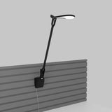 Splitty Pro Desk Lamp By Koncept, Finish: Matte Black, Slatwall Mount