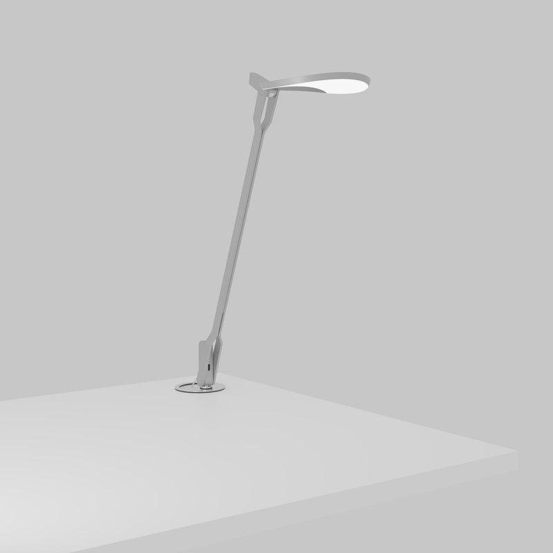 Splitty Pro Desk Lamp By Koncept, Finish: Silver, Groummet mount