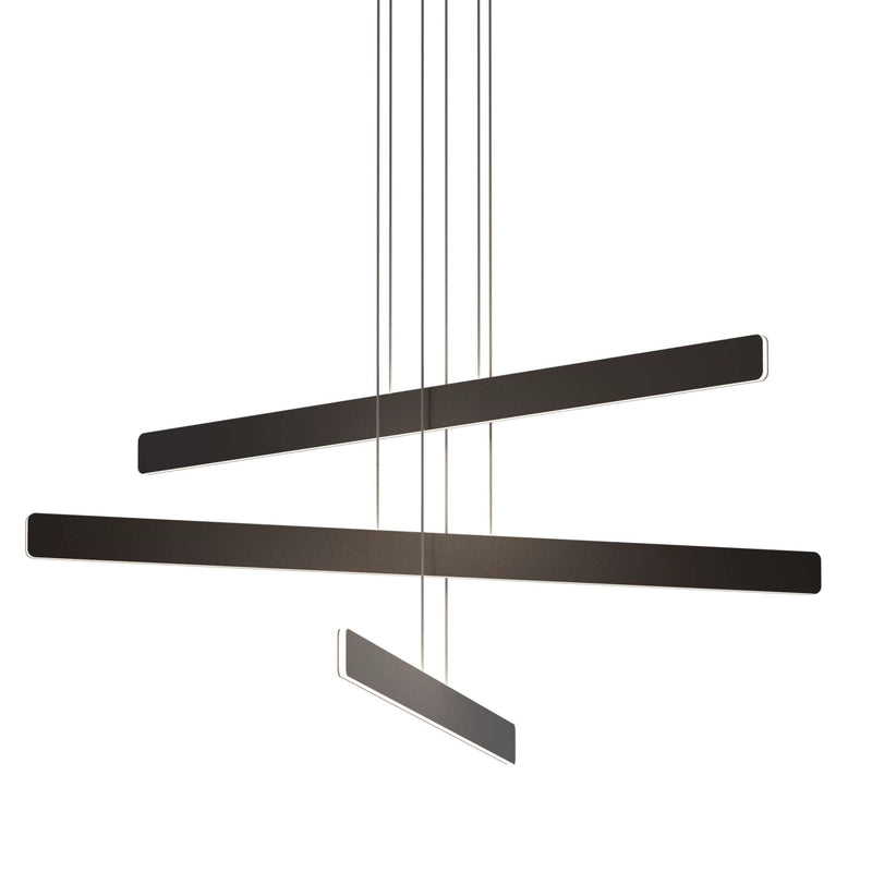 Sub Circular Chandelier By Koncept, Number Of Tiers: 3, Finish: Black