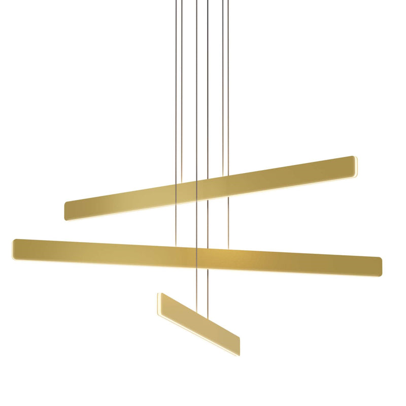 Sub Circular Chandelier By Koncept, Number Of Tiers: 3, Finish: Gold
