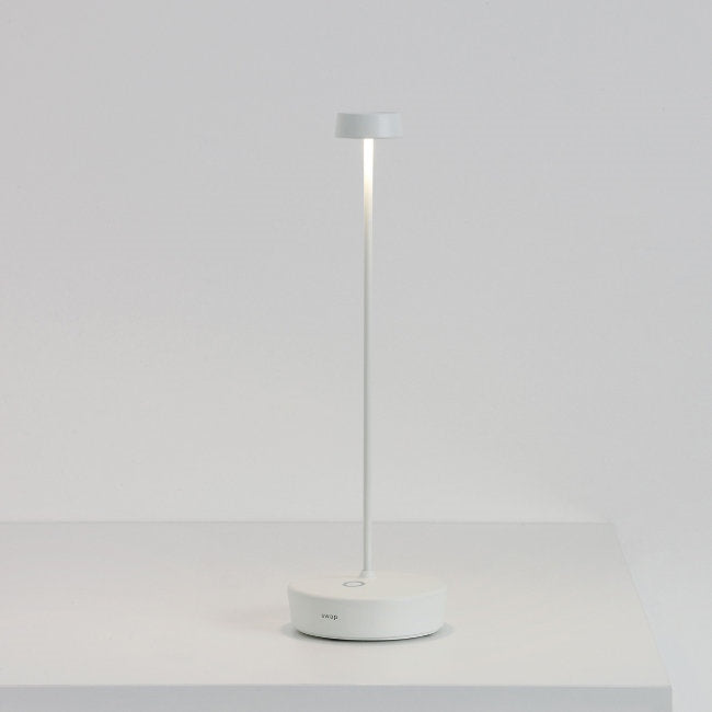 Swap Battery Operated Table Lamp, Finish: White