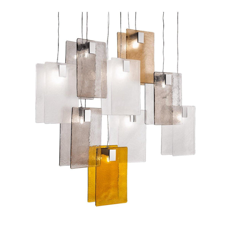 Mura Suspension Lamp by Italamp, Color: Amber, White, Sand, Grey, ,  | Casa Di Luce Lighting