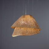 TEMPO VIVACE SUSPENSION BY A-EMOTIONAL LIGHT, PAINTED STAINLESS STEEL MESH: BEIGE, , | CASA DI LUCE LIGHTING