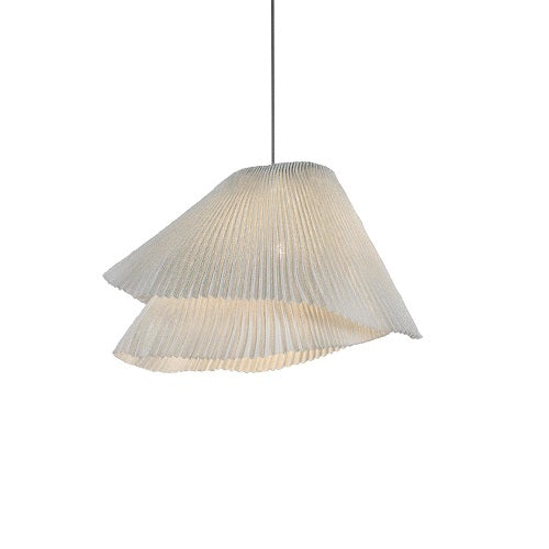 TEMPO VIVACE SUSPENSION BY A-EMOTIONAL LIGHT, PAINTED STAINLESS STEEL MESH: WHITE, , | CASA DI LUCE LIGHTING
