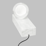 Mina Table Lamp by Tech Lighting, Finish: Black, Natural Brass, White Marble, ,  | Casa Di Luce Lighting