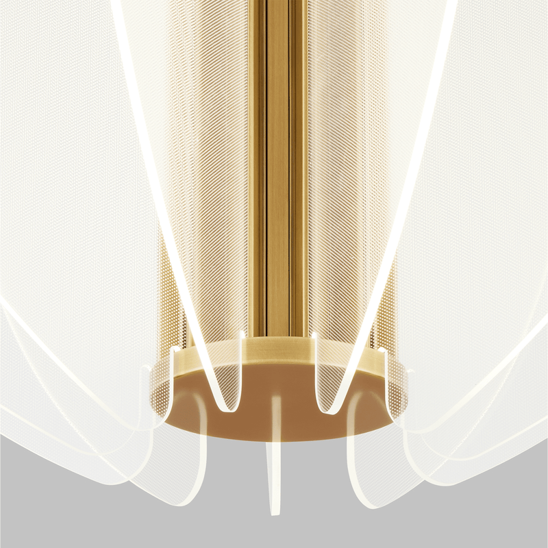Nyra Chandelier by Tech Lighting, Finish: Black, Brass, Size: Small, Medium, Large,  | Casa Di Luce Lighting