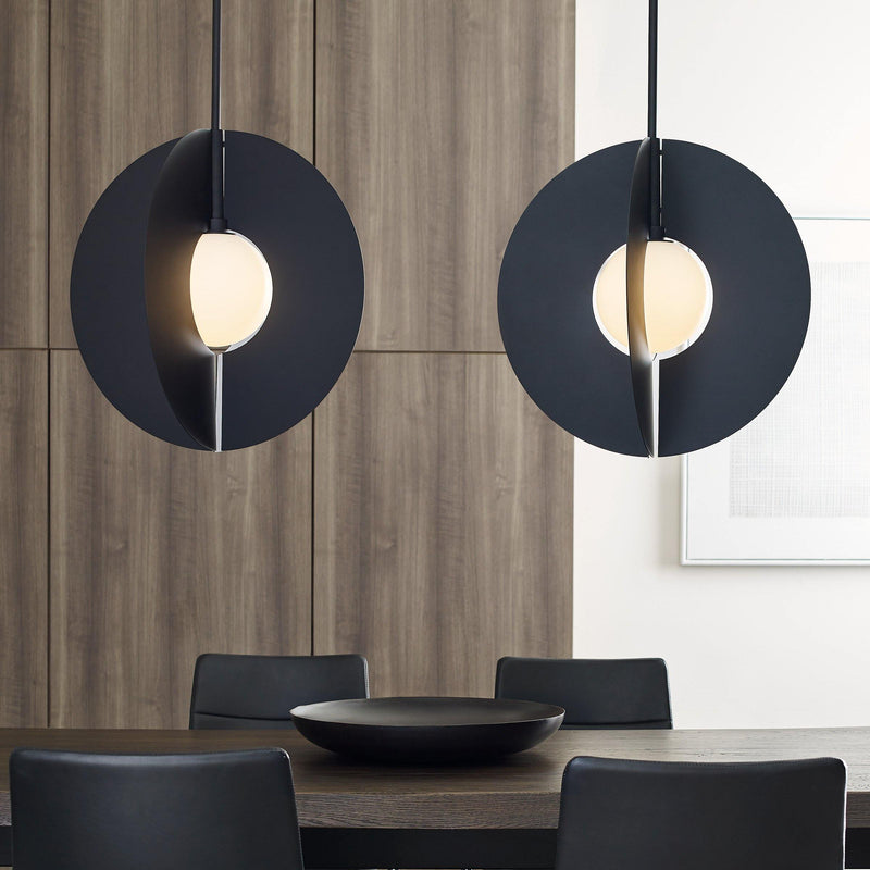 Orbel Round Pendant by Tech Lighting, Finish: Black, Brass, Size: Small, Large, Bulb: Without Bulb, With Bulb | Casa Di Luce Lighting