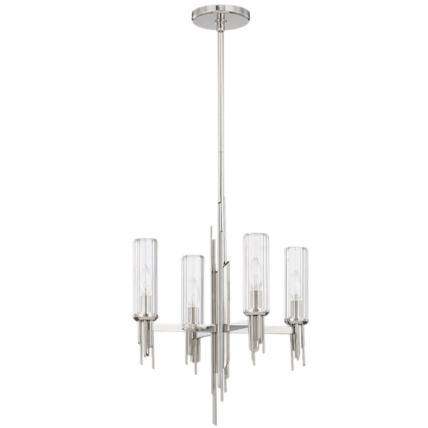 Torres Chandelier By Alora, Finish: Polished Nickel, Size: Small