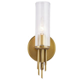 Torres Wall Light By Alora, Finish: Vintage Brass