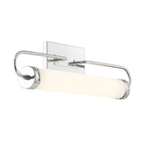 Tellie Vanity Light By Eurofase - Chrome Small Side View