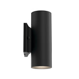 Up and Down Deck Light - Textured Black Side View