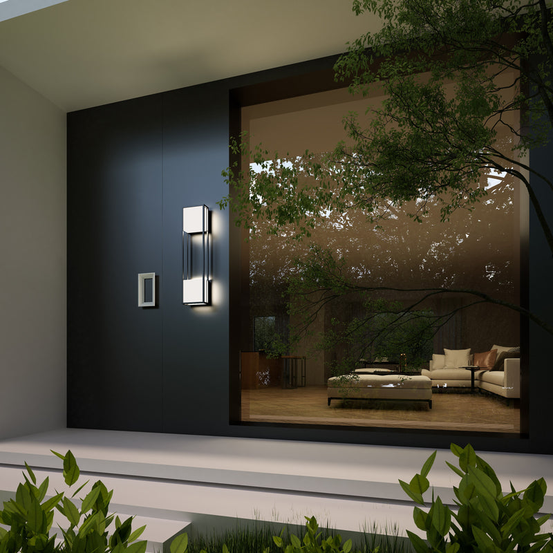 Vail Outdoor Wall Light By Kuzco - Black Small On Wall Outdoor