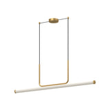 Vesper Linear Suspension By Kuzco - Brushed Gold Small