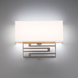 Vander Wide Wall Lamp - Brushed Nickel Lifestyle Image