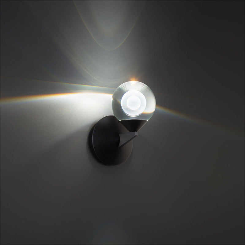 Black 1 Light Double Bubble Wall Lamp by Modern Forms