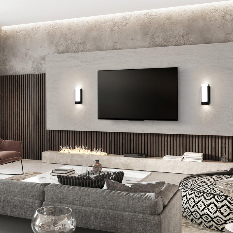 Black Blake Wall Sconce in Living Room