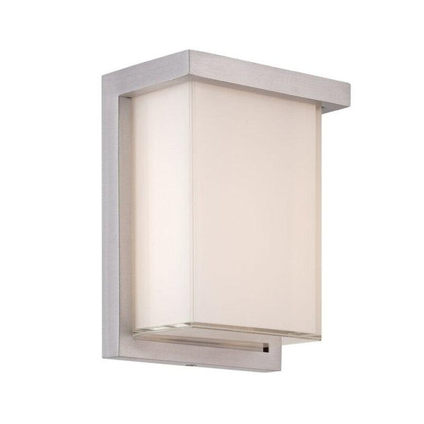 Ledge Outdoor Wall Sconce by Modern Forms, Finish: Brushed Aluminum, Sizes: Small,  | Casa Di Luce Lighting