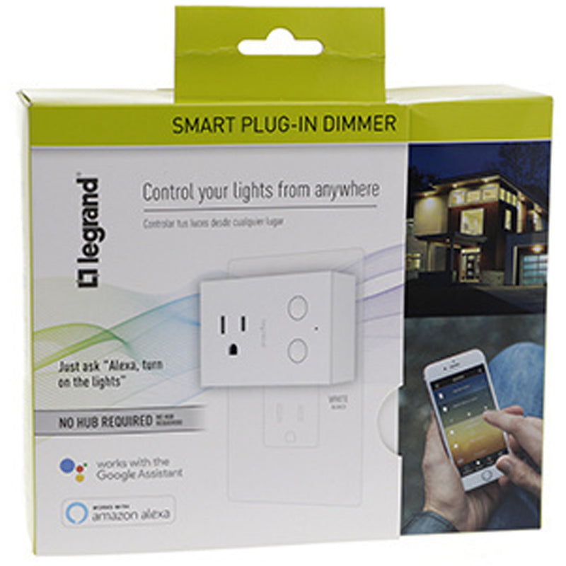 White Wi-Fi Smart Plug in Dimmer by Legrand Radiant