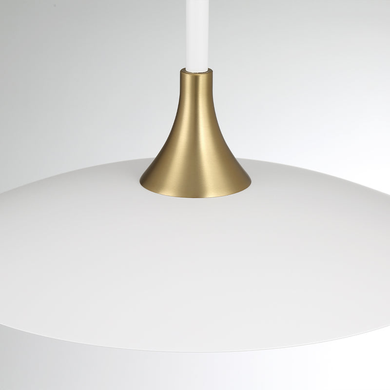 Welsh Pendant Light By Eurofase - White Top View