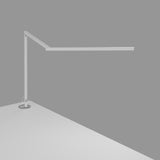 Z Bar Table Lamp Gen 4, Finish: Matte White, Grommet Mount
