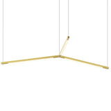 Z Bar Trio Pedant Light By Koncept, Size: Small, Finish: Gold
