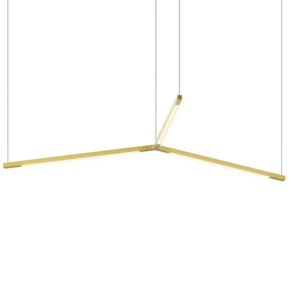 Z Bar Trio Pedant Light By Koncept, Size: Small, Finish: Gold