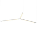 Z Bar Trio Pedant Light By Koncept, Size: Small, Finish: Silver