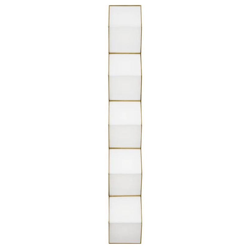 Zig Zag Wall Sconce By Visual Comfort Model, Size: 30.2 inch, Finish: Natural Brass