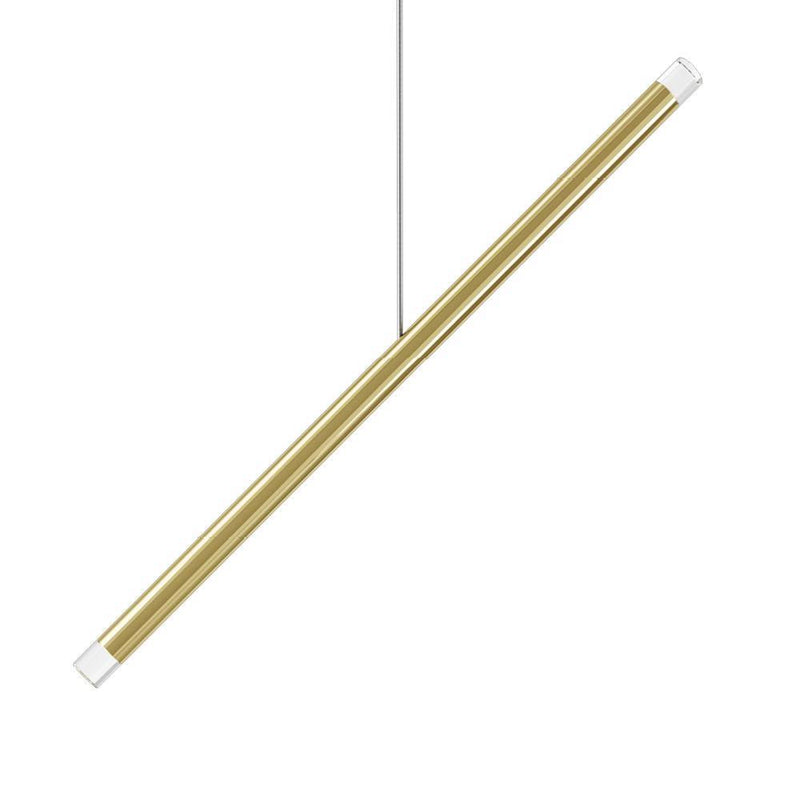 A-Tube Nano Duo Pendant by Lodes, Finish: Gold, Canopy Color: Matte White,  | Casa Di Luce Lighting