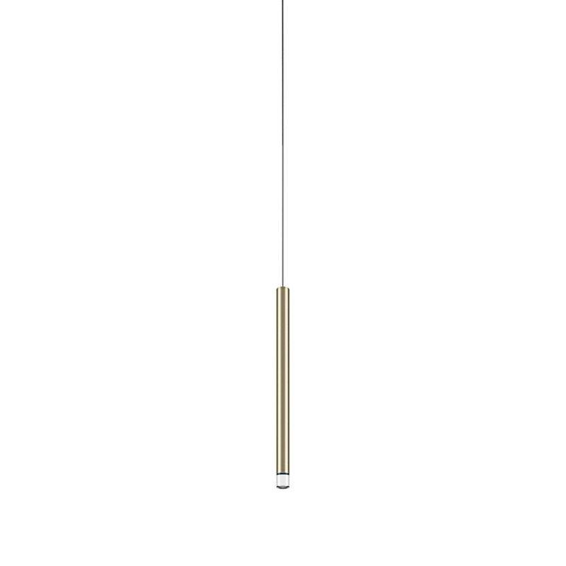 A-Tube Nano Pendant Light by Lodes, Finish: Champagne, Size: Small, Canopy Color: Matte White | Casa Di Luce Lighting