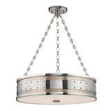 Gaines Pendant by Hudson Valley, Finish: Nickel Polished, Size: Medium,  | Casa Di Luce Lighting