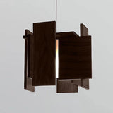 Abeo LED Pendant by Cerno, Color Temperature: 3500K, Wood Color: Walnut Dark Stained-Cerno,  | Casa Di Luce Lighting