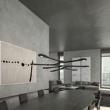 Abstraction Chandelier by Sonneman, Finish: Aluminum, Black, White, Size: Medium, Large,  | Casa Di Luce Lighting