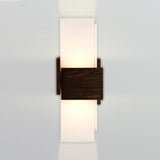 Acuo Wall Sconce by Cerno, Finish: Walnut Dark Stained, Light Option: 3500K LED,  | Casa Di Luce Lighting