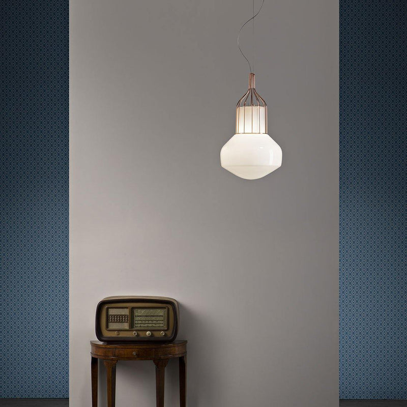 Aerostat Pendant by Fabbian, Finish: Black, Copper, Brass, Size: Small, Large,  | Casa Di Luce Lighting