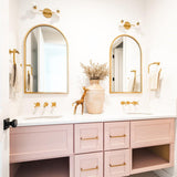 Elmont Bath and Vanity by Hudson Valley, Finish: Brass Aged, Old Bronze-Mitzi, Nickel Polished, Number of Lights: 2, 4, 6,  | Casa Di Luce Lighting