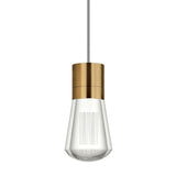 Alva Pendant by Tech Lighting, Finish: Aged Brass, Color: Gray Cord, Color Temperature: 2200K | Casa Di Luce Lighting