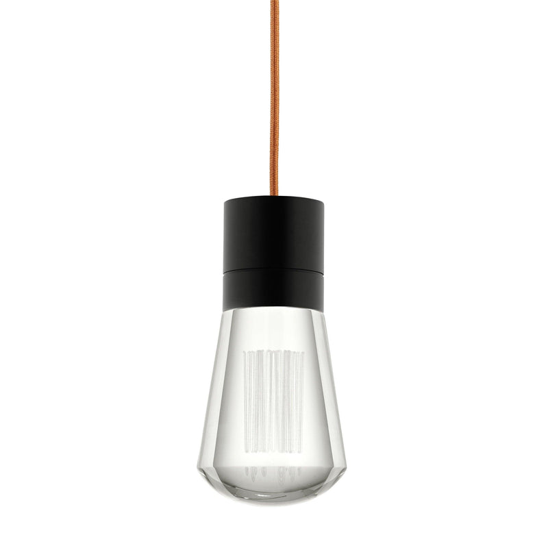 Alva Pendant by Tech Lighting, Finish: Black, Color: Copper Cord, Color Temperature: 2200K | Casa Di Luce Lighting