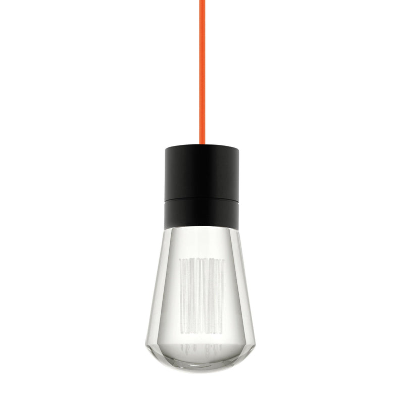 Alva Pendant by Tech Lighting, Finish: Black, Color: Orange Cord, Color Temperature: 2200K | Casa Di Luce Lighting