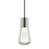 Alva Pendant by Tech Lighting, Finish: Satin Nickel, Color: Black Cord, Color Temperature: 2200K | Casa Di Luce Lighting