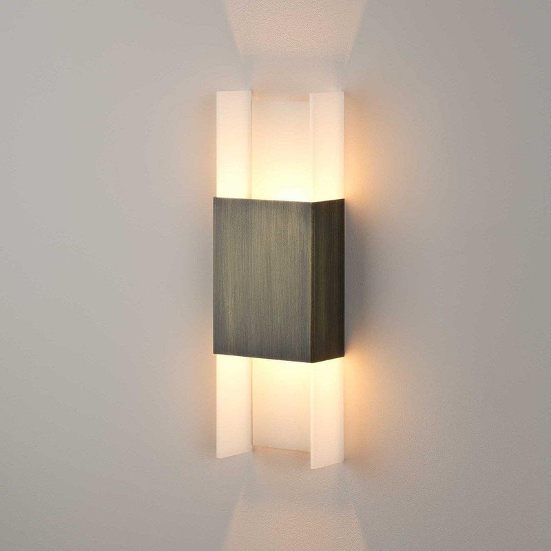 Ansa LED Wall Sconce by Cerno, Finish: Aluminum Brushed, Brass Brushed, Distressed Brass-Cerno, Oiled Bronze-Cerno, Color Temperature: 2700K, 3500K,  | Casa Di Luce Lighting