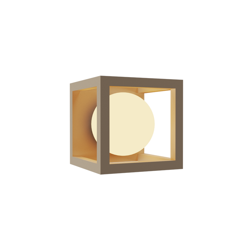 Cubic Wall Light - Cappuccino